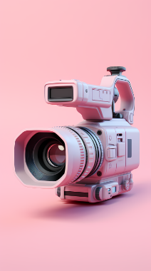 view 3d expensive high tech movie camera